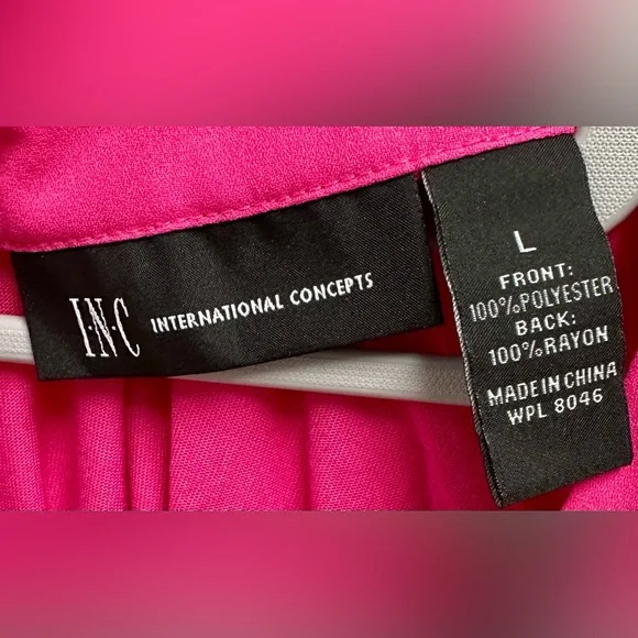 INC by Macys Pink Short Dolman Sleeve Blouse - Picture 4 of 7